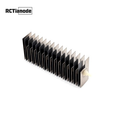 Belagt titanium anode